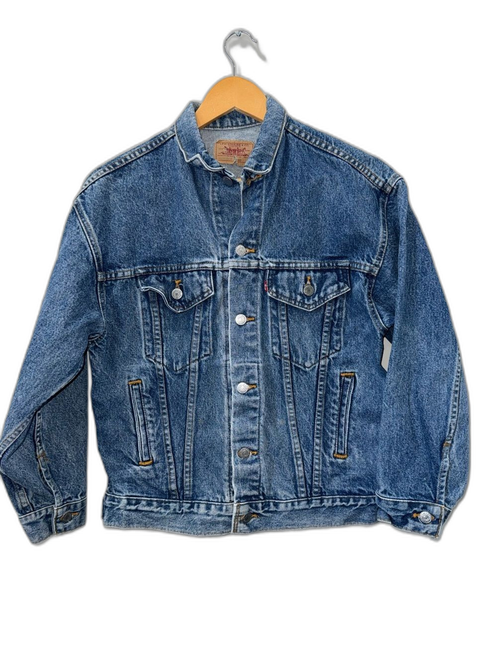 Levi's Big Boys Size Large Denim Trucker Jacket Button Front 100% Cotton!